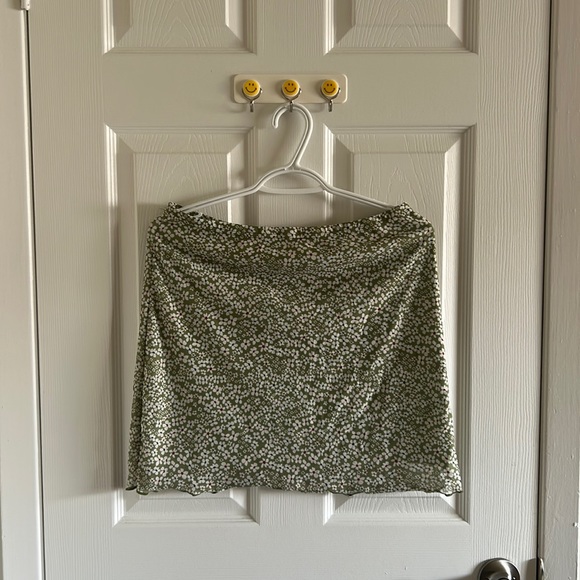 Green Floral Skirt - Picture 1 of 2